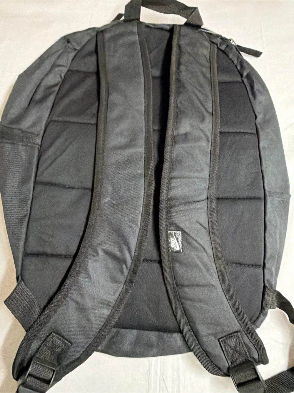 Nike Black Backpack with White Logo - Men's